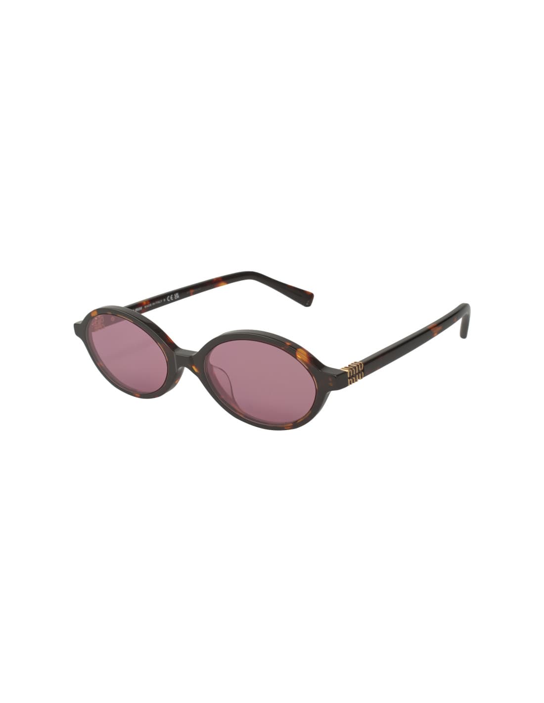 Miu Miu 5od Oval Shape Tortoise Wine MU 04ZS VAU