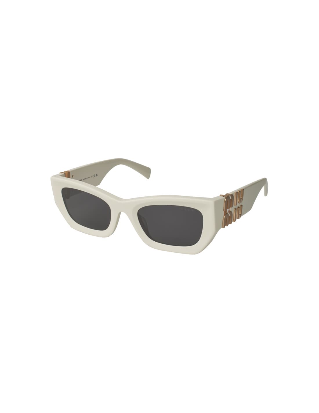 Miu Miu 5s0 Square Shape White Gold MU 09WS 142