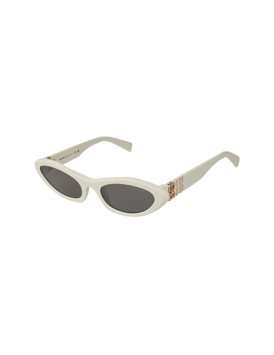 Miu Miu 5s0 Oval Shape White Black MU 09YS 142