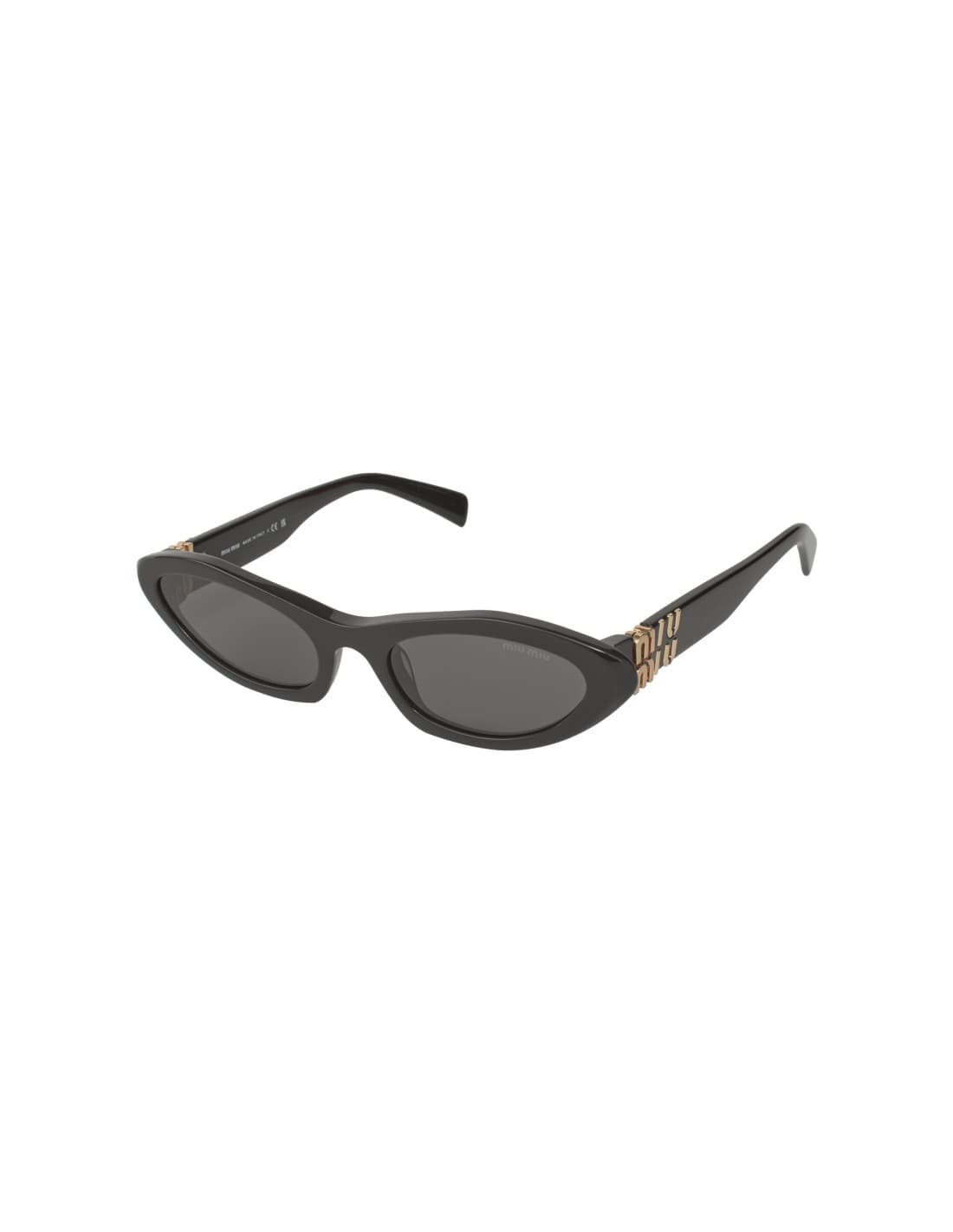 Miu Miu 5s0 Oval Shape Black Gold MU 09YS 1AB