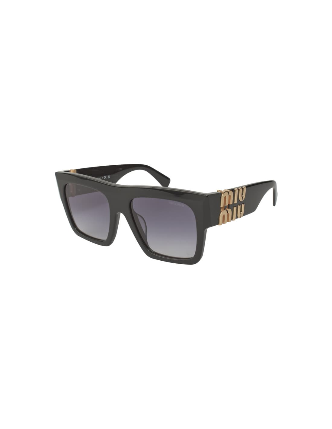 Miu Miu 5d1 Square Shape Black Gold MU 10WS 1AB