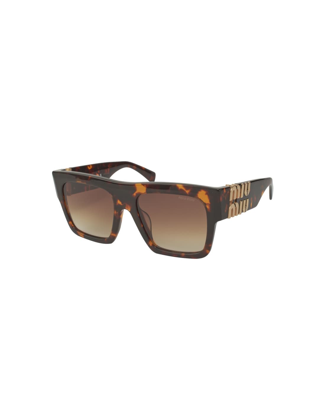 Miu Miu 6s1 Square Shape Tortoise Gold MU 10WS VAU