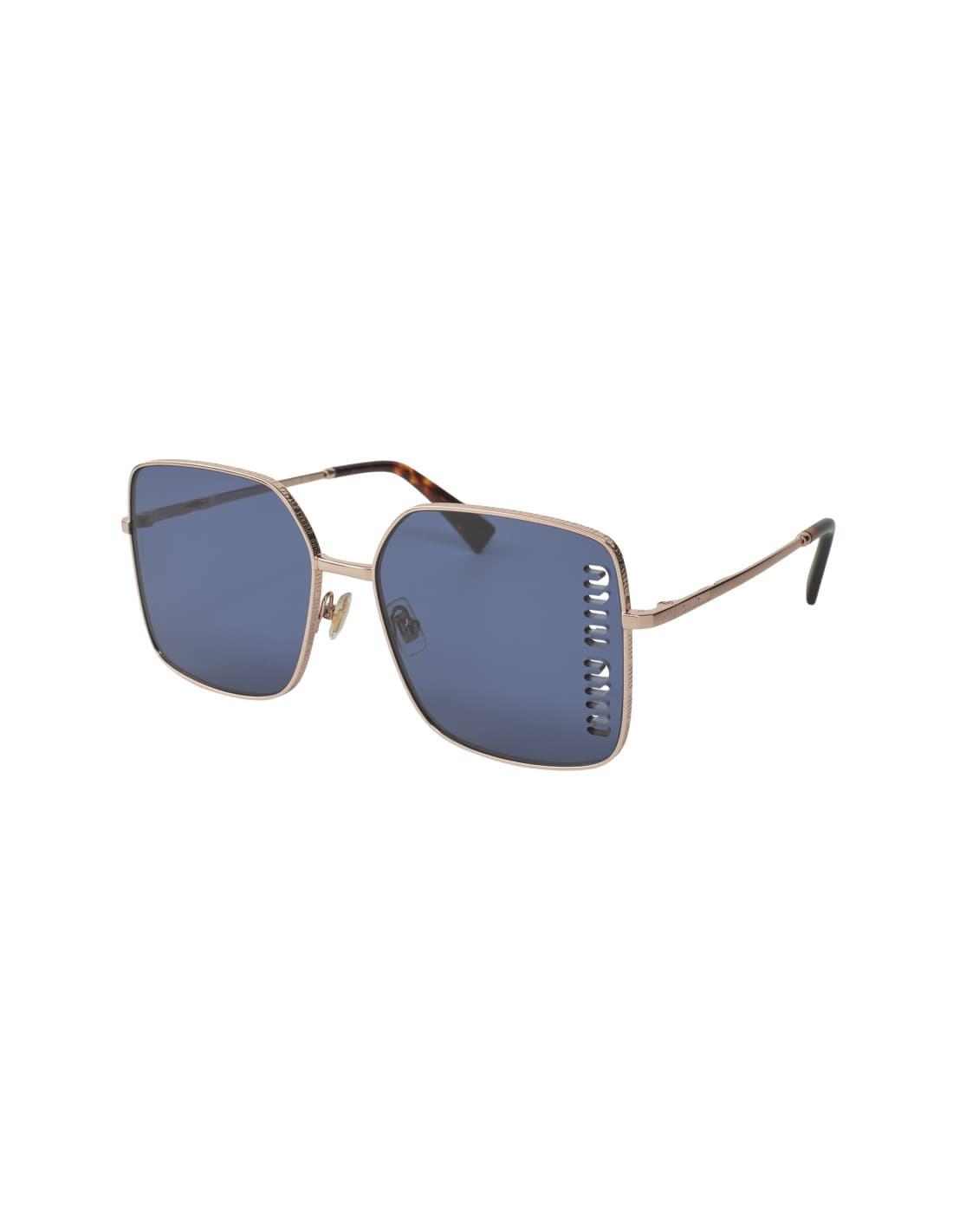 Miu Miu 1v1 Square Shape Gold Rose Blue MU 51YS ZVF