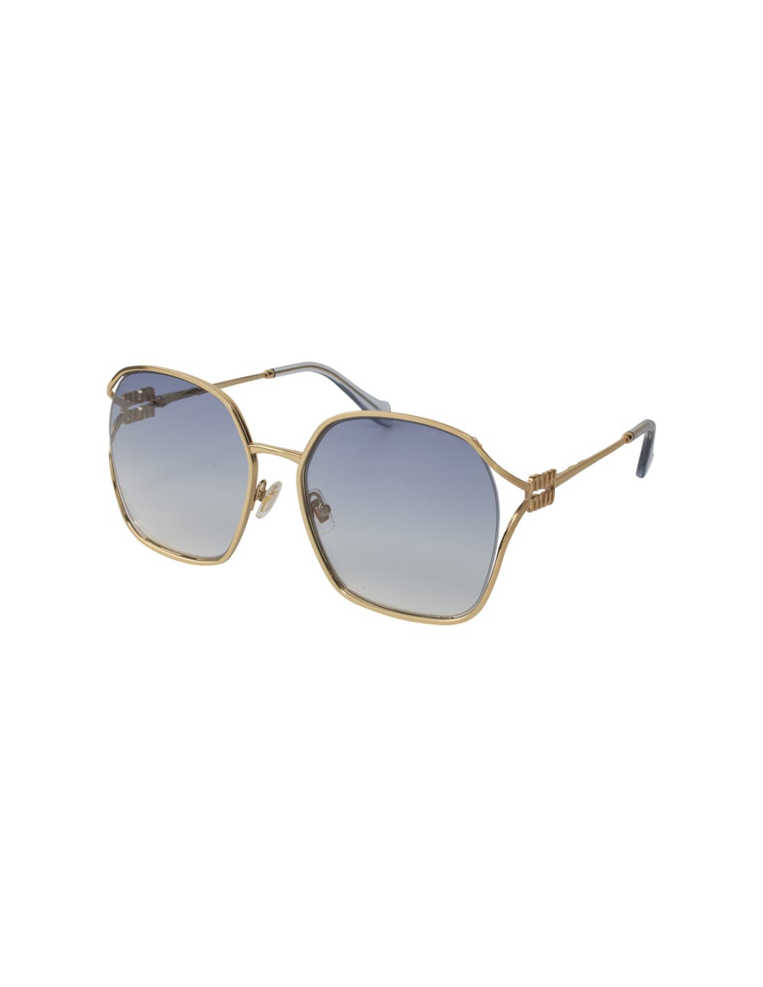 Miu Miu 07s Square Shape Gray Silver MU 52WS ZVN