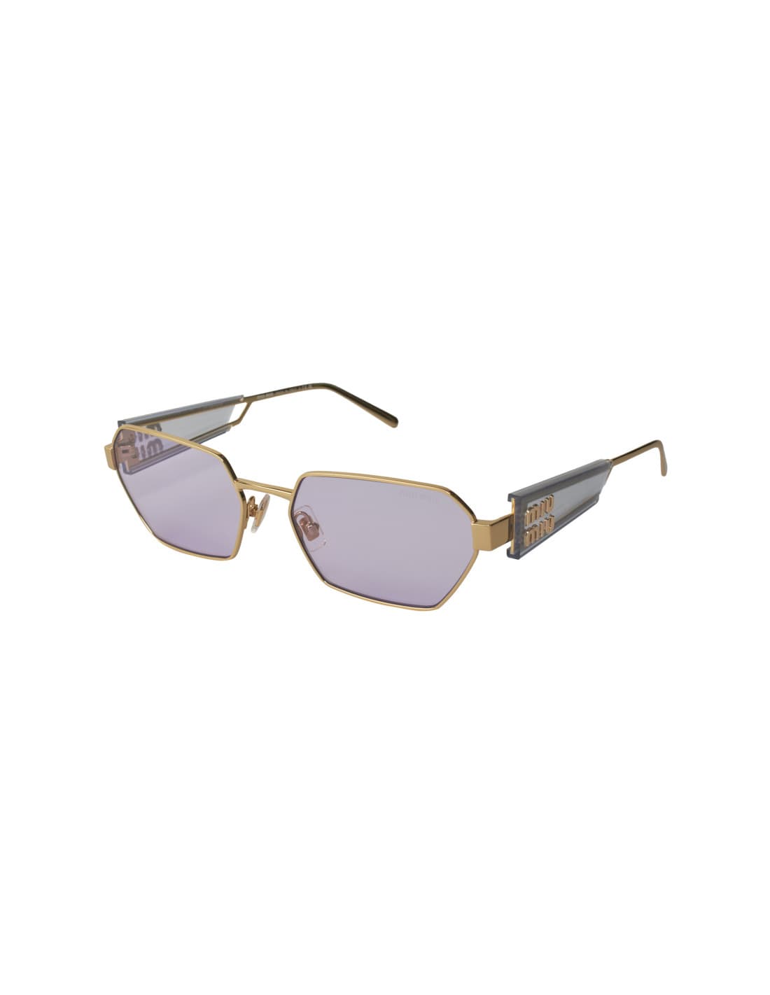 Miu Miu 05s Square Shape Pale Gold Violet MU 53WS ZVN